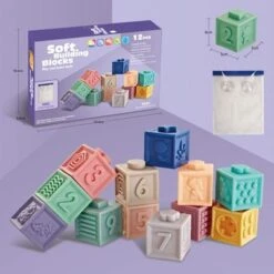 Epik Lernspielzeug Für Kleinkinder Zum Stapeln Von Bausteinen 3D-Tierspielzeug