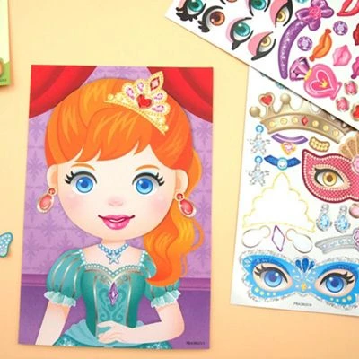 Epik Kinder-DIY-Aufkleber Cartoon Tierprinzessin Kleid ändern 2 Epik Kinder-DIY-Aufkleber Cartoon Tierprinzessin Kleid ändern – Bild 2
