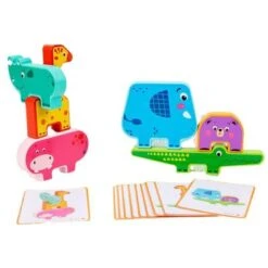 Epik Lernspielzeug Für Die Frühe Bildung Von Kindern Tiermuster-Baustein-Stapelspielzeug