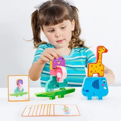 Epik Lernspielzeug Für Die Frühe Bildung Von Kindern Tiermuster-Baustein-Stapelspielzeug 2 Epik Lernspielzeug Für Die Frühe Bildung Von Kindern Tiermuster-Baustein-Stapelspielzeug – Bild 2