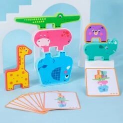 Epik Lernspielzeug Für Die Frühe Bildung Von Kindern Tiermuster-Baustein-Stapelspielzeug 10 Epik Lernspielzeug Für Die Frühe Bildung Von Kindern Tiermuster-Baustein-Stapelspielzeug -Epik 28983308 05