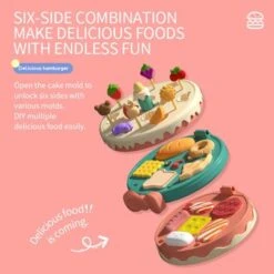 Epik DIY Handgemachte Farbige Tonspielzeuge Multifunktionale Kuchenmaschine Burgermaschine Lebensmittelherstellungsmaschine 9 Epik DIY Handgemachte Farbige Tonspielzeuge Multifunktionale Kuchenmaschine Burgermaschine Lebensmittelherstellungsmaschine -Epik 29017892 04