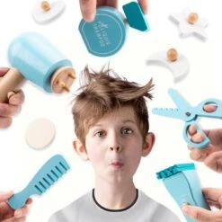 Epik Kinderhaarschnitt-Set Anziehspielzeug Aus Holz -Epik 29139784 04