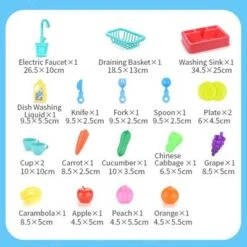 Epik Waschbecken Spielzeug Für Kinder Elektrische Spüle Gemüsebecken Umlaufwasser -Epik 29139801 06