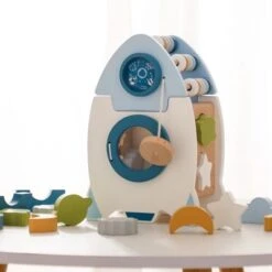Epik Früh Pädagogisches Lernen Spielzeug Holz Rockets Bausteine Spielzeug Für Kinder, Für Baby Spiel