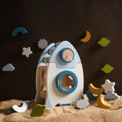 Epik Früh Pädagogisches Lernen Spielzeug Holz Rockets Bausteine Spielzeug Für Kinder, Für Baby Spiel -Epik 29746792 04