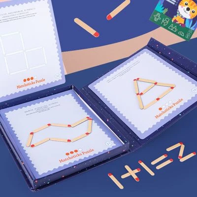 Epik Mathematisches Denklogik-Trainingsspielzeug Magnetisches Streichholz 5 Epik Mathematisches Denklogik-Trainingsspielzeug Magnetisches Streichholz – Bild 5