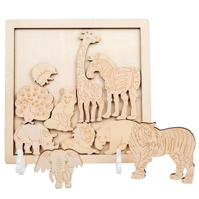 Epik Puzzle Für Kinder Graffiti-Tierpuzzle Für Kinder Zum Selbermachen Mit Farbigem Blei 1 Epik Puzzle Für Kinder Graffiti-Tierpuzzle Für Kinder Zum Selbermachen Mit Farbigem Blei