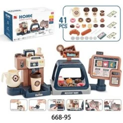 Epik 40STÜCKE Spielhaus Küchenspielzeug Set Für Kinder Mini Eiscreme Supermarkt Donut Kaffeemaschine