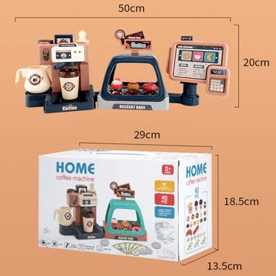 Epik 40STÜCKE Spielhaus Küchenspielzeug Set Für Kinder Mini Eiscreme Supermarkt Donut Kaffeemaschine 4 Epik 40STÜCKE Spielhaus Küchenspielzeug Set Für Kinder Mini Eiscreme Supermarkt Donut Kaffeemaschine – Bild 4