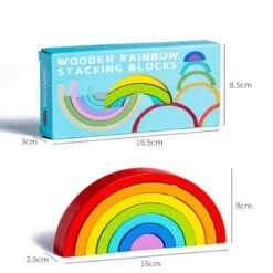 Epik Regenbogen Stapelspielzeug Für Kinder Holzbausteine Für Kinder -Epik 30147204 06