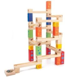 Epik Kugelbahn Murmelrutsche Bausteine Lernspielzeug Aus Holz Für Kinder -Epik 30236394 04