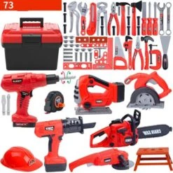 Epik Kinder Werkzeug Kasten Spielzeug Set Simulation Reparatur Elektrische Bohrer Schrauben Dreher Werkzeug Set Box