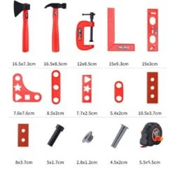 Epik Kinder Werkzeug Kasten Spielzeug Set Simulation Reparatur Elektrische Bohrer Schrauben Dreher Werkzeug Set Box -Epik 30349258 04