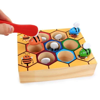 Epik Clip The Bee Spiel Farbzuordnungsspielzeug Holzspiel Zum Fangen Von Insekten Lernspielzeug Für Kinder 4 Epik Clip The Bee Spiel Farbzuordnungsspielzeug Holzspiel Zum Fangen Von Insekten Lernspielzeug Für Kinder – Bild 4