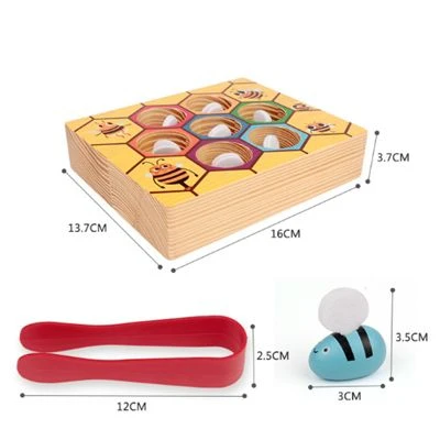 Epik Clip The Bee Spiel Farbzuordnungsspielzeug Holzspiel Zum Fangen Von Insekten Lernspielzeug Für Kinder 5 Epik Clip The Bee Spiel Farbzuordnungsspielzeug Holzspiel Zum Fangen Von Insekten Lernspielzeug Für Kinder – Bild 5