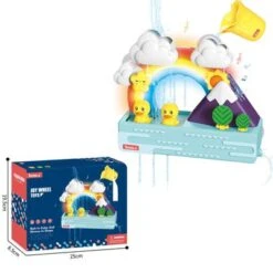 Epik DIY Slip Slide Licht- Und Musikspielset Badespielzeug Wasser Spielbahn Spielzeug Baby Badespielzeug