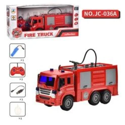 Epik Große Feuer Lkw Spielzeug Stadt Engineering Fahrzeug Set Wasser Spritzbares Simulation Elektrisches Feuerwehrauto Spielzeug