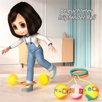 Epik Skip Ball Jumping Ball Weiches Seil Spring Ring Glühender Springender Ball Kinder 2 Epik Skip Ball Jumping Ball Weiches Seil Spring Ring Glühender Springender Ball Kinder – Bild 2
