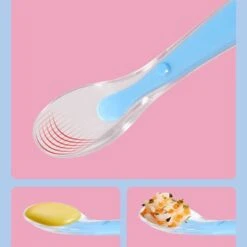 Epik Cartoon-Silikonlöffel Baby-Trainingslöffel Kindergeschirr 2 Stück Besteck Löffel Silikon Temperatur Suppe Werkzeuge 9 Epik Cartoon-Silikonlöffel Baby-Trainingslöffel Kindergeschirr 2 Stück Besteck Löffel Silikon Temperatur Suppe Werkzeuge -Epik 30878930 04