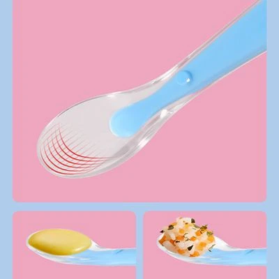 Epik Cartoon-Silikonlöffel Baby-Trainingslöffel Kindergeschirr 2 Stück Besteck Löffel Silikon Temperatur Suppe Werkzeuge 4 Epik Cartoon-Silikonlöffel Baby-Trainingslöffel Kindergeschirr 2 Stück Besteck Löffel Silikon Temperatur Suppe Werkzeuge – Bild 4