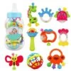 Epik 9Stk Flaschenset Mit Babyrasseln Babyflasche Mit Handrassel Set Spielzeug
