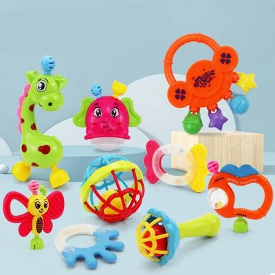 Epik 9Stk Flaschenset Mit Babyrasseln Babyflasche Mit Handrassel Set Spielzeug 3 Epik 9Stk Flaschenset Mit Babyrasseln Babyflasche Mit Handrassel Set Spielzeug – Bild 3