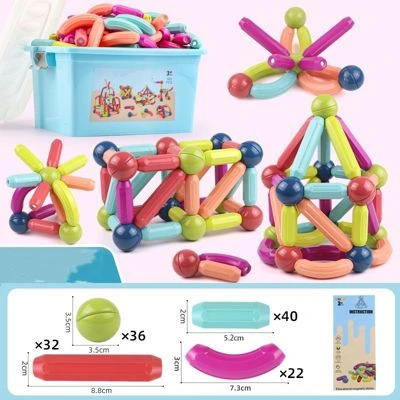 Epik Starke Magnetische Bauklötze Kinder Magnetspielzeug Pädagogische Hundert ändern Magnetischen Stick Magnetische Stäbe 130 Stück Verpackt 1 Epik Starke Magnetische Bauklötze Kinder Magnetspielzeug Pädagogische Hundert ändern Magnetischen Stick Magnetische Stäbe 130 Stück Verpackt