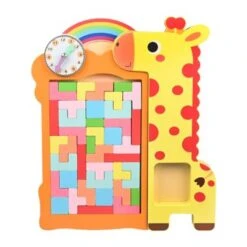 Epik Puzzle Für Kinder Aus Holz Steckspiel Steckpuzzle Giraffen-Puzzle-Blöcke Aus Holz Für Kinder
