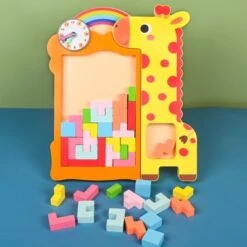 Epik Puzzle Für Kinder Aus Holz Steckspiel Steckpuzzle Giraffen-Puzzle-Blöcke Aus Holz Für Kinder 7 Epik Puzzle Für Kinder Aus Holz Steckspiel Steckpuzzle Giraffen-Puzzle-Blöcke Aus Holz Für Kinder -Epik 30997814 03