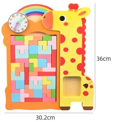 Epik Puzzle Für Kinder Aus Holz Steckspiel Steckpuzzle Giraffen-Puzzle-Blöcke Aus Holz Für Kinder 5 Epik Puzzle Für Kinder Aus Holz Steckspiel Steckpuzzle Giraffen-Puzzle-Blöcke Aus Holz Für Kinder – Bild 5