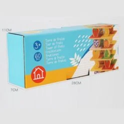 Epik Schiebende Turmklötze Eltern-Kind-interaktive Tischspiele Hölzernes Obststapelspielzeug Für Kinder -Epik 31065402 05