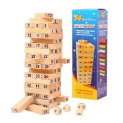 Epik Hölzernes Balance-Stapelspiel Stacking Block Spiel