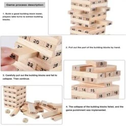 Epik Hölzernes Balance-Stapelspiel Stacking Block Spiel 9 Epik Hölzernes Balance-Stapelspiel Stacking Block Spiel -Epik 31119038 05