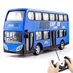 Epik 21 Epik Drahtlose Fernsteuerung Bus Kinderspielzeug Großer Simulations-Doppeldecker-Fernbedienungsbus