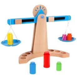 Epik Frühes Lernen Kognitives Lernspielzeug Wissenschaft Lehrmittel Holzwaage Kinderspielzeug