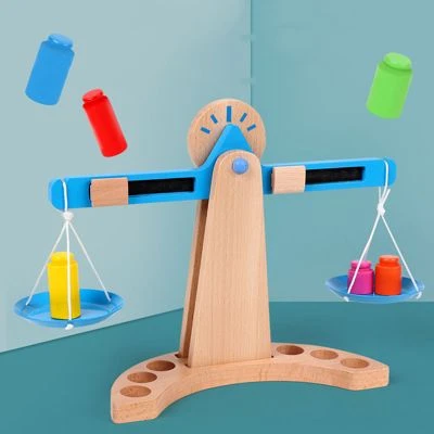 Epik Frühes Lernen Kognitives Lernspielzeug Wissenschaft Lehrmittel Holzwaage Kinderspielzeug 2 Epik Frühes Lernen Kognitives Lernspielzeug Wissenschaft Lehrmittel Holzwaage Kinderspielzeug – Bild 2