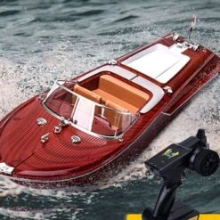 Epik Vintage-Fernbedienung Kabellose Elektrische Bewegung Hohe Geschwindigkeit 2.4G Speedboat Modell Kinderspielzeug 6 Epik Vintage-Fernbedienung Kabellose Elektrische Bewegung Hohe Geschwindigkeit 2.4G Speedboat Modell Kinderspielzeug -Epik 31257431 04