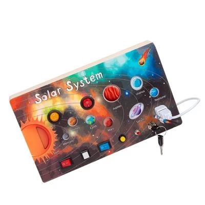 Epik LED-Licht-Öffnungssperre Elektronisches Wissenschaftsspielzeug Aus Holz Kosmischer Planet Lichtbrett 2 Epik LED-Licht-Öffnungssperre Elektronisches Wissenschaftsspielzeug Aus Holz Kosmischer Planet Lichtbrett – Bild 2