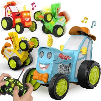 Epik Kabelloses Ferngesteuertes Auto Mit Lichtern Tanzender Stunt Car Tumbling Elektrisches Kinderspielzeug 2 Epik Kabelloses Ferngesteuertes Auto Mit Lichtern Tanzender Stunt Car Tumbling Elektrisches Kinderspielzeug – Bild 2